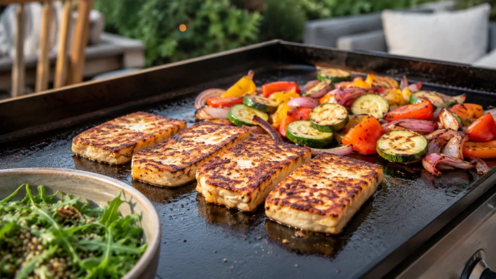 46. Blackstone Halloumi and Vegetables