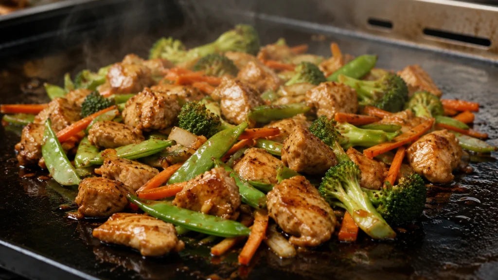 7. Blackstone Chicken Stir-Fry