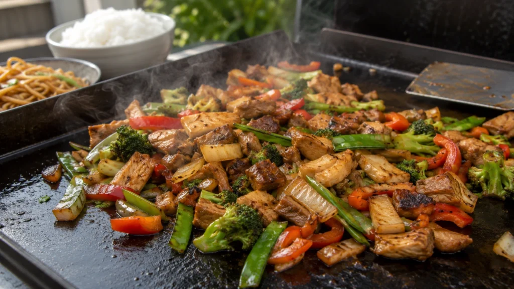 60. Blackstone Leftover Stir-Fry