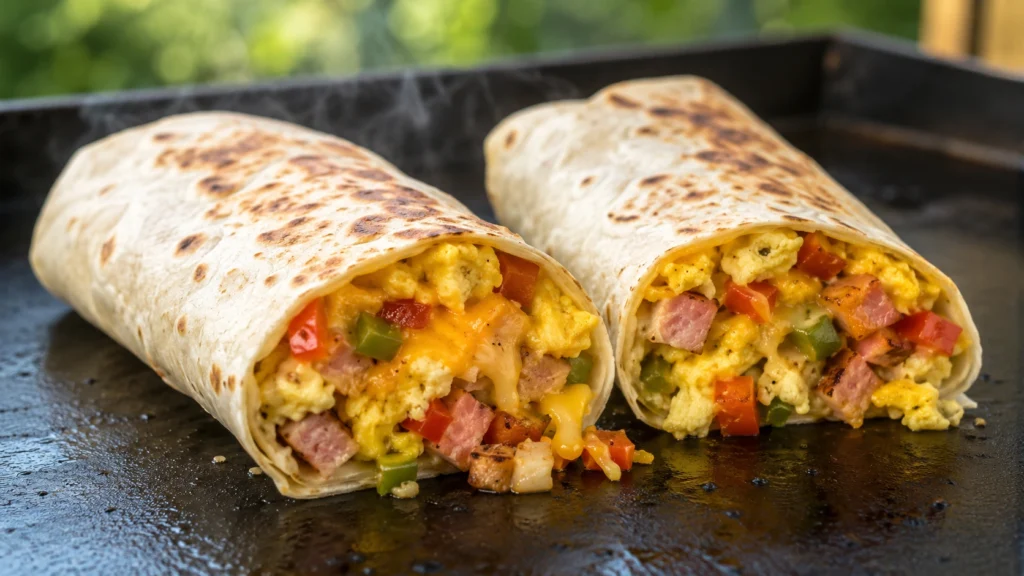 51. Blackstone Breakfast Burritos