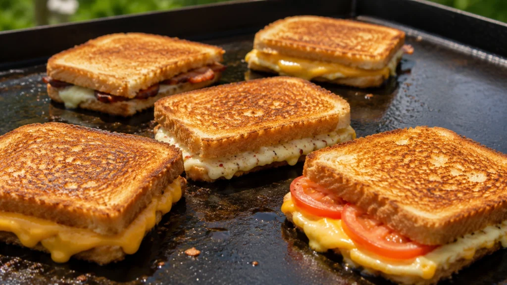 52. Blackstone Grilled Cheese Variations