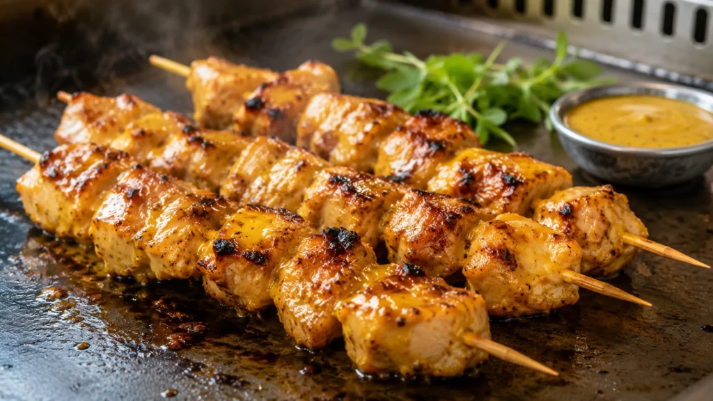 6. Honey Mustard Chicken Skewers