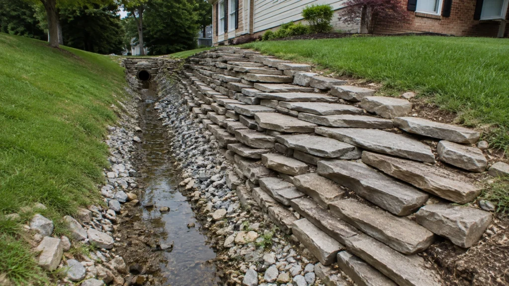 12. Stacked Stone Slope Cover