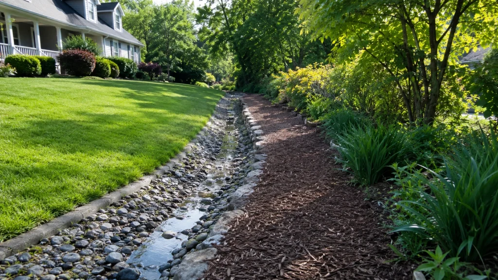 23. Mulch Lined Walking Path