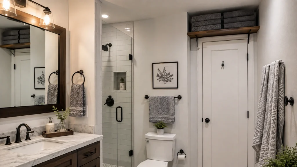 10. Above-the-Door Shelf for Extra Bath Towels