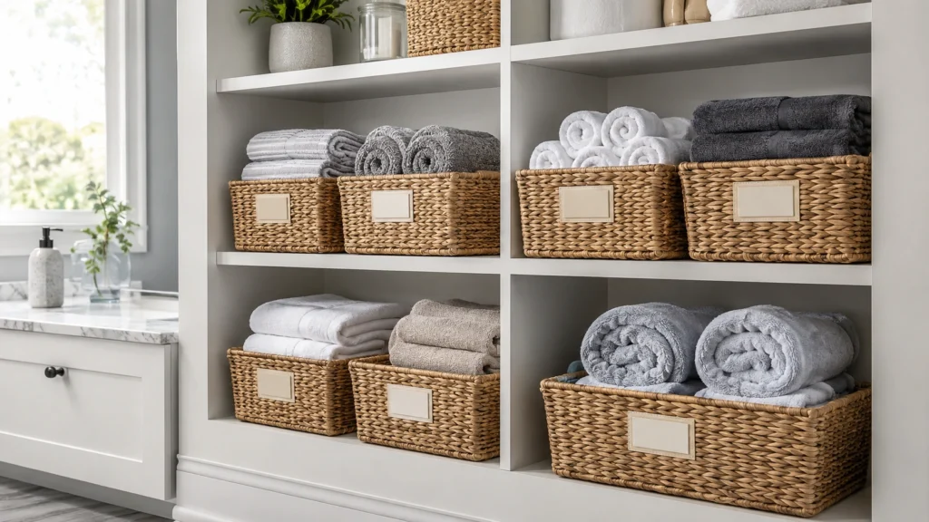 Bathroom Shelf Ideas for Towels