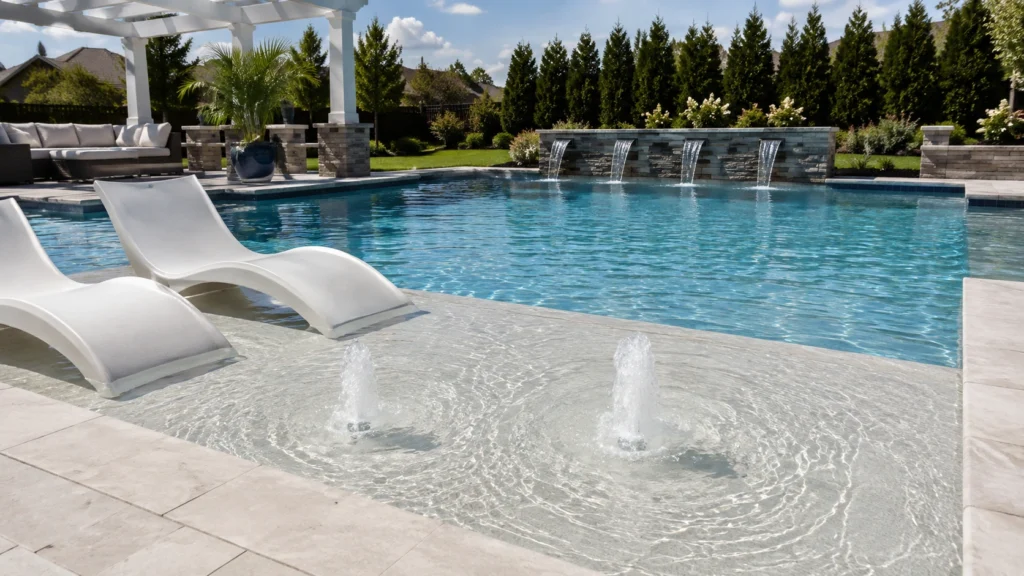 28. Tanning Ledge With Built-In Bubblers