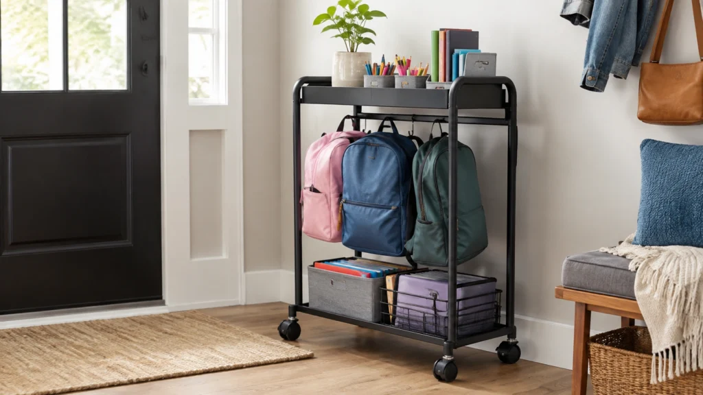 15. Rolling Backpack Cart for Flexible Storage