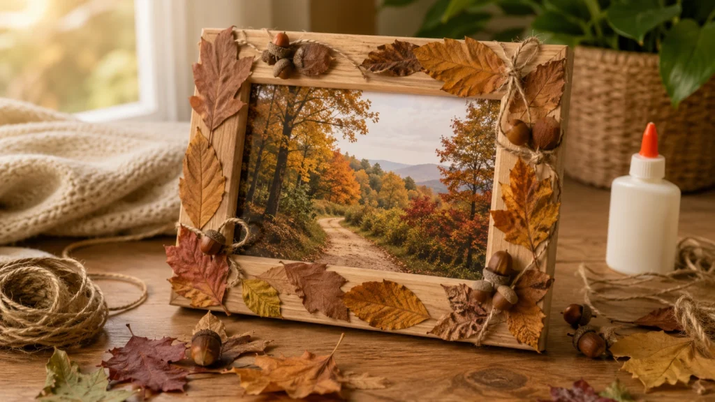 24. Fall Themed Photo Frame