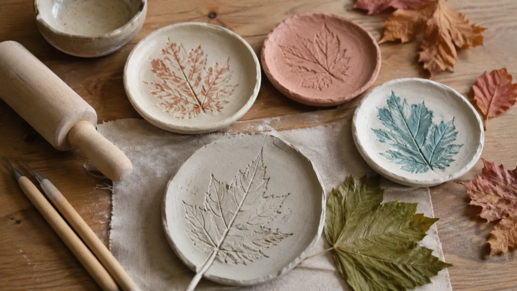 23. Leaf Print Pottery