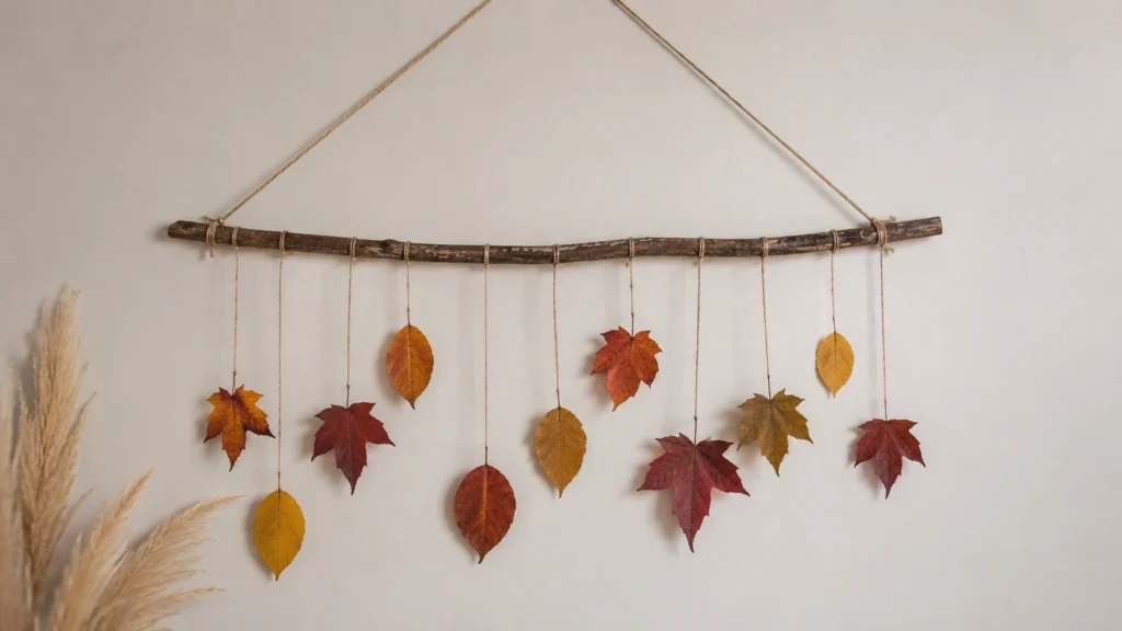 8. Fall Leaf Wall Hanging