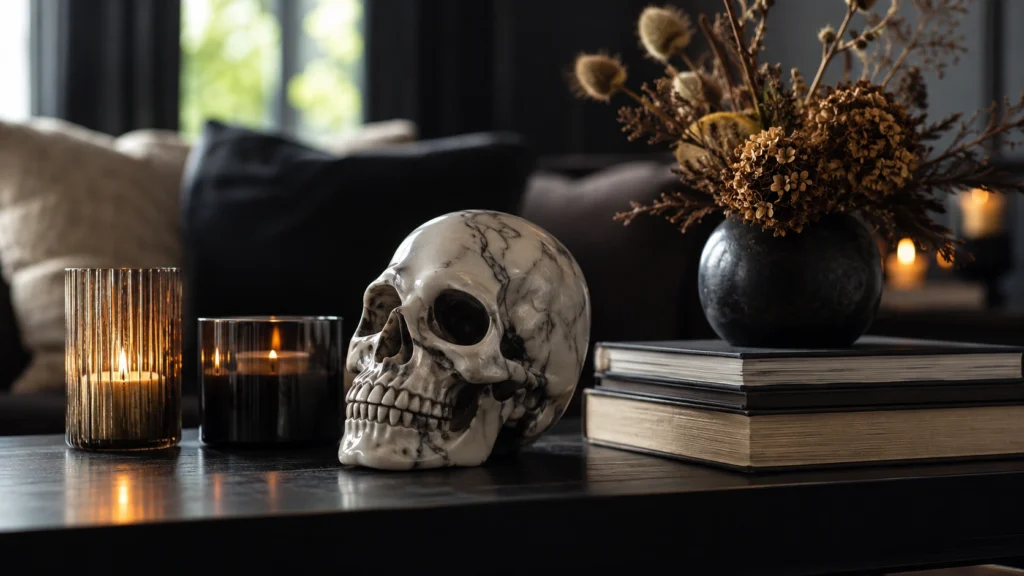 18. Sophisticated Skull Accent Decor