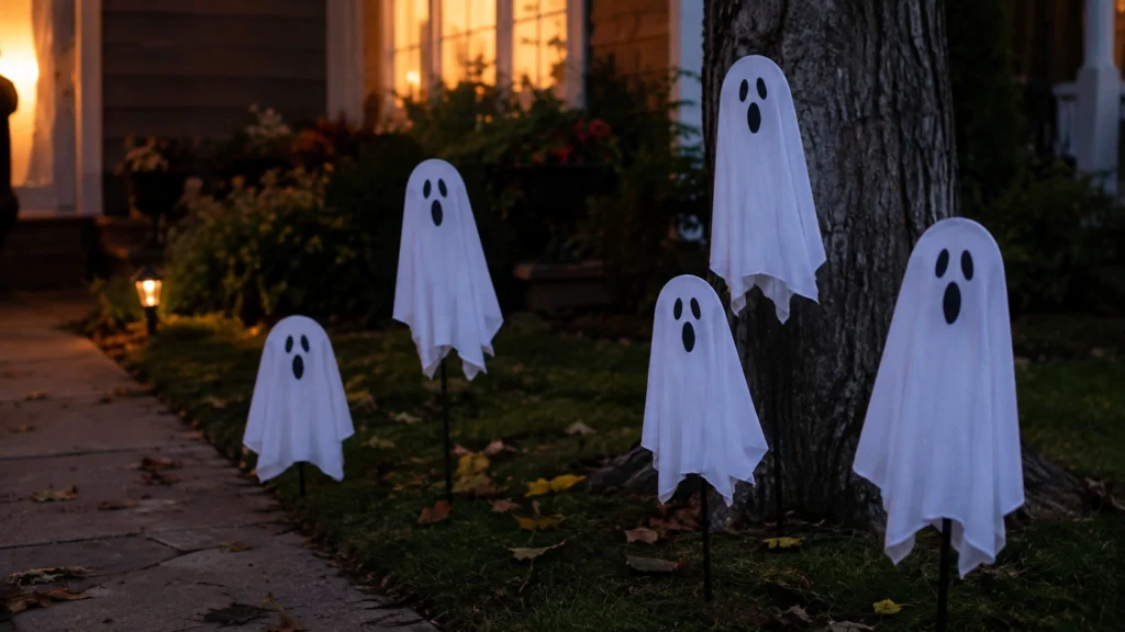 26. Outdoor Ghost Yard Stakes
