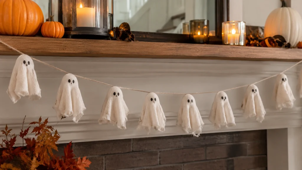 24. Fabric Ghost Garland