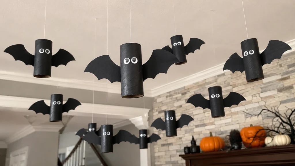 8. Toilet Paper Roll Bats