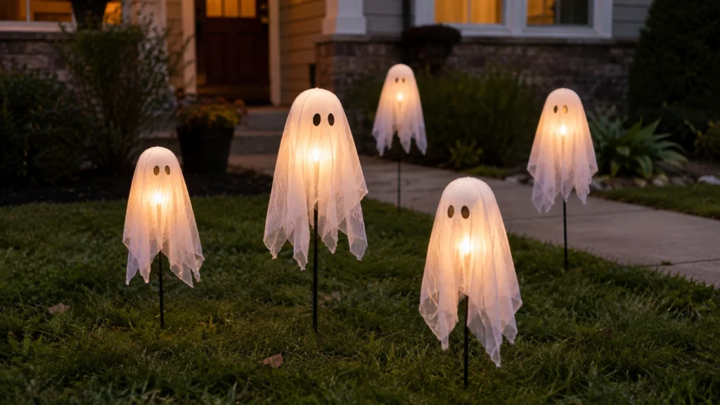11. Glowing Ghost Yard Stakes