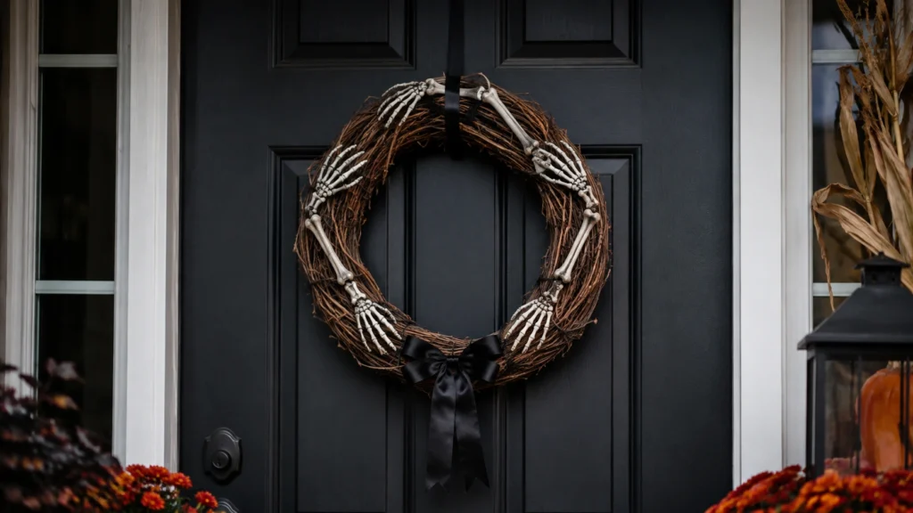20. Skeleton Wreath For The Door