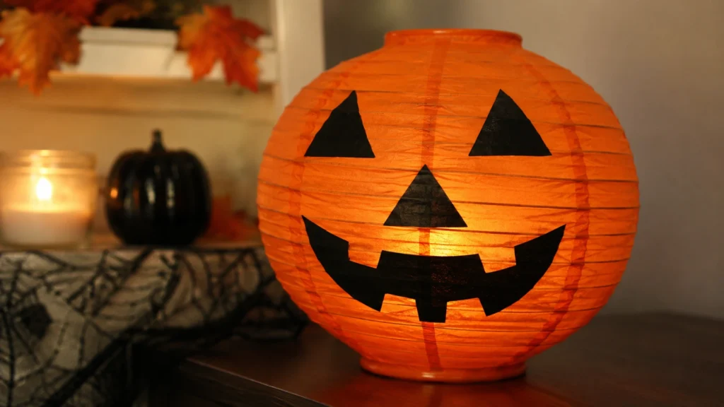 18. Paper Lantern Jack O Lantern
