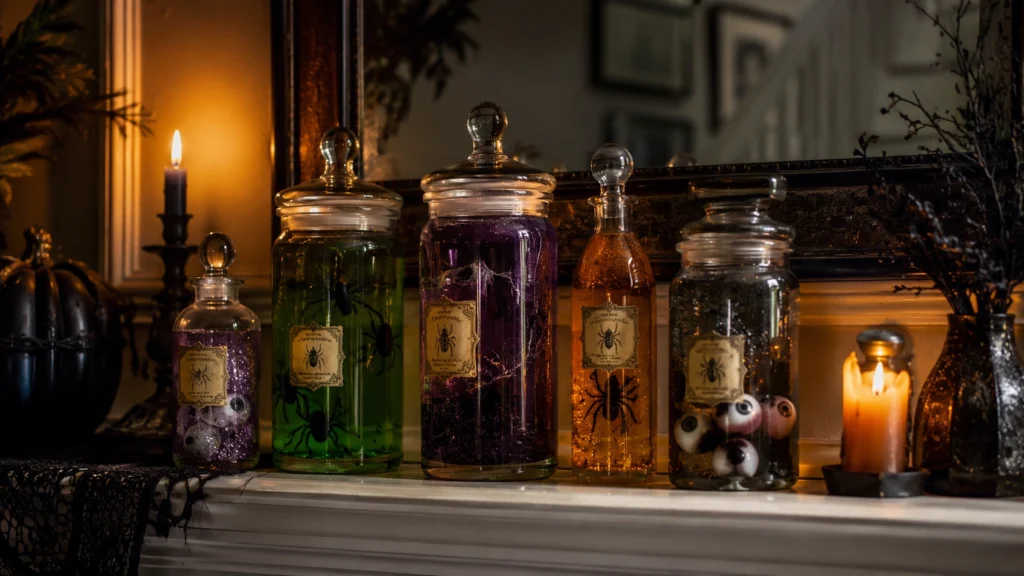 21. Apothecary Jar Potion Bottles
