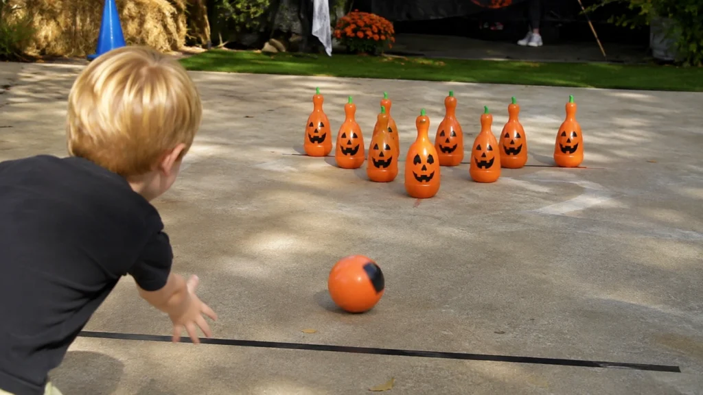 30. Pumpkin Bowling Party Game