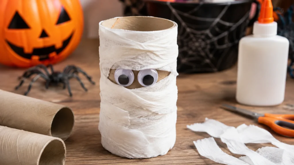 27. Toilet Roll Mummy Craft