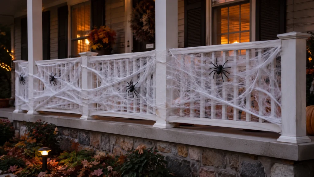 9. Spider Web Porch Railing