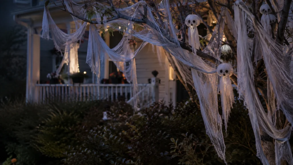 5. Cheesecloth Ghost Trees