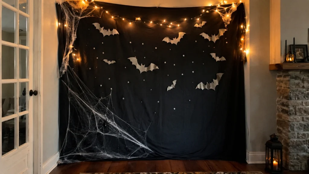 4. Spooky Photo Backdrop