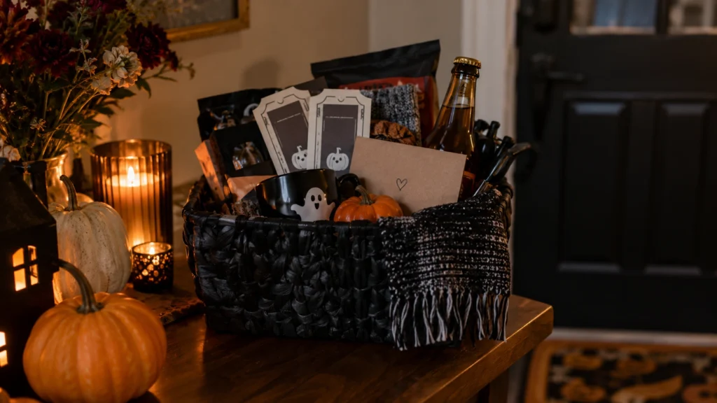 5. Spooky Date Night Basket