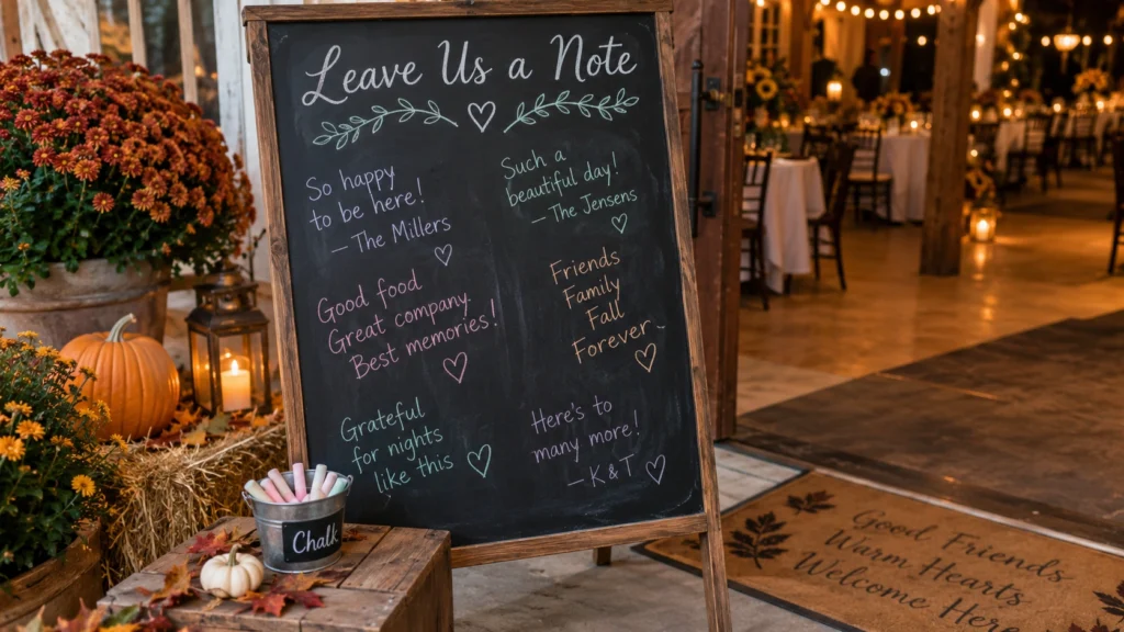 18. Guest Book Alternative Chalkboard
