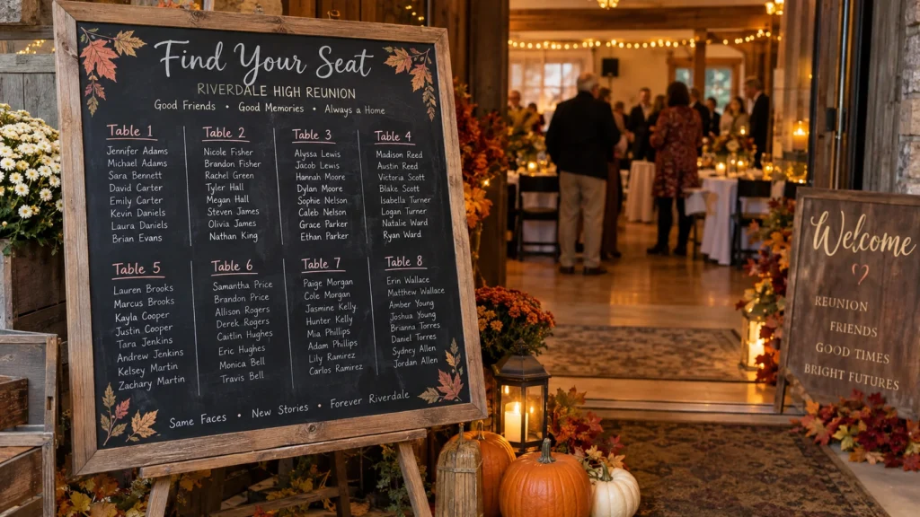 17. Seating Chart Chalkboard