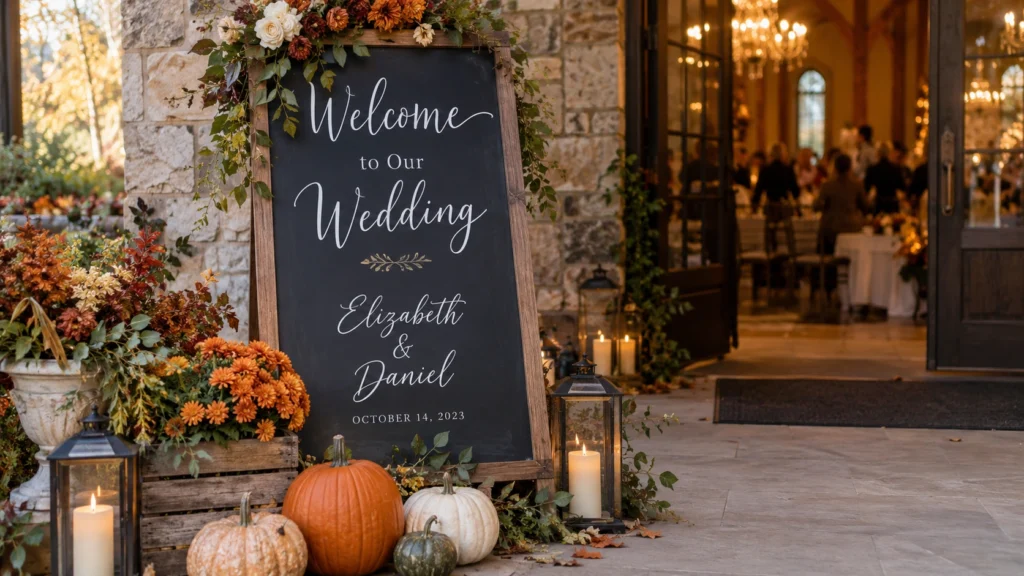 15. Wedding Welcome Chalkboard