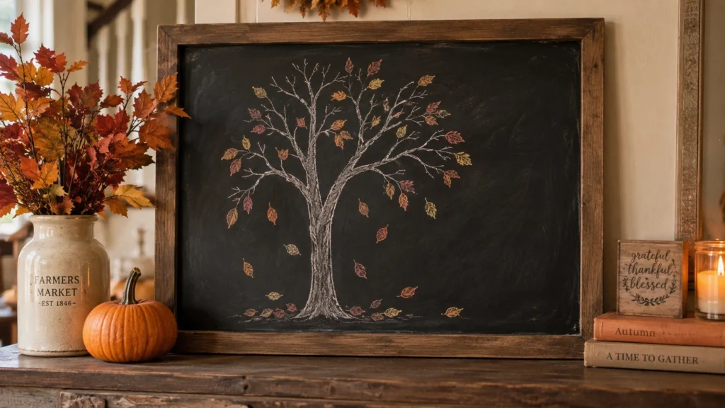 23. Fall Tree Silhouette Board