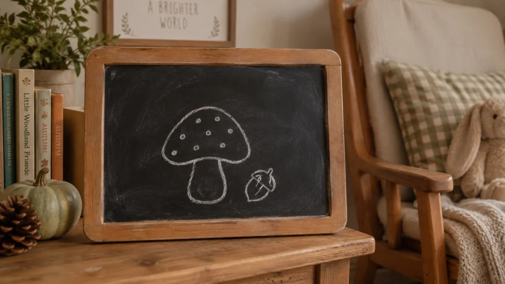 22. Mushroom And Acorn Doodle Board