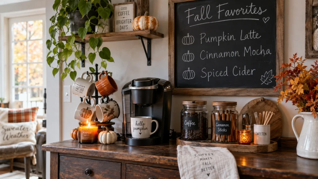 8. Coffee Bar Chalkboard Menu