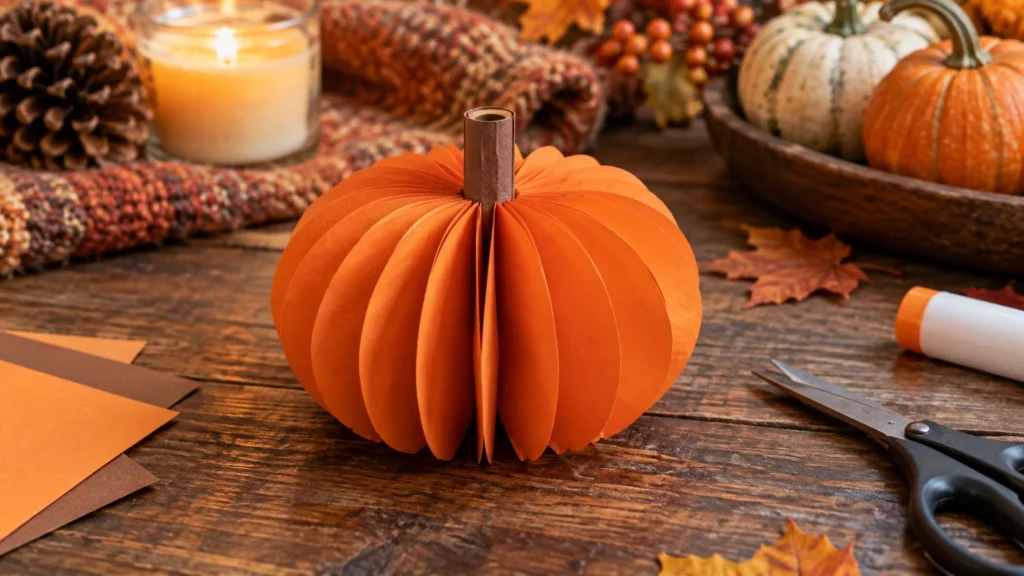 8. Accordion Fold Pumpkin