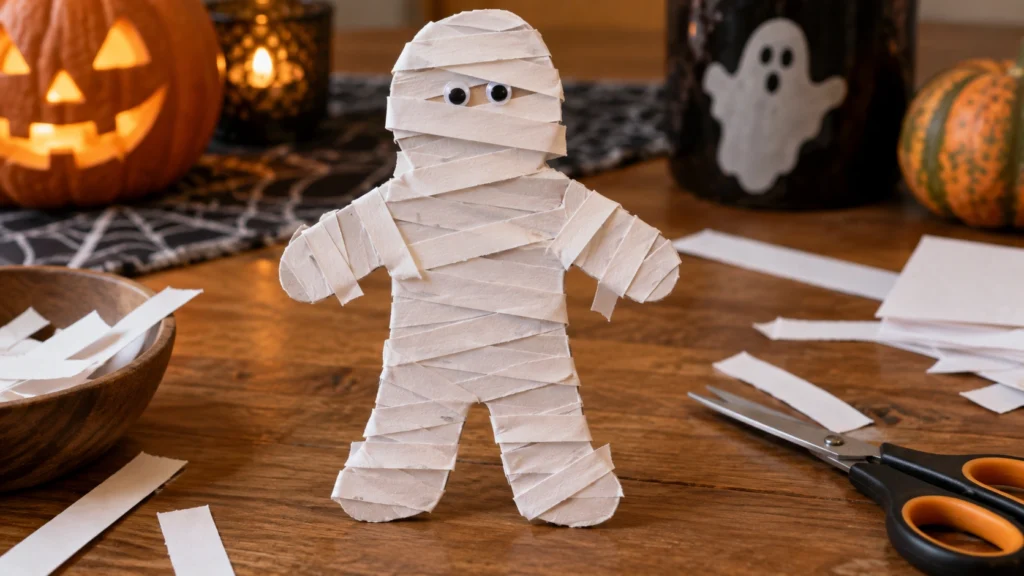 4. Mummy Wrapped Paper Figure