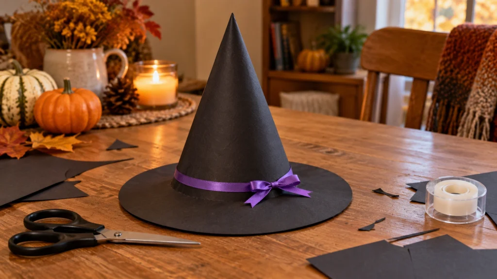 2. Folded Paper Witch Hat