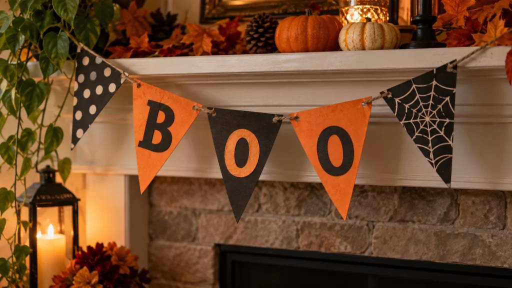 20. Boo Banner Bunting