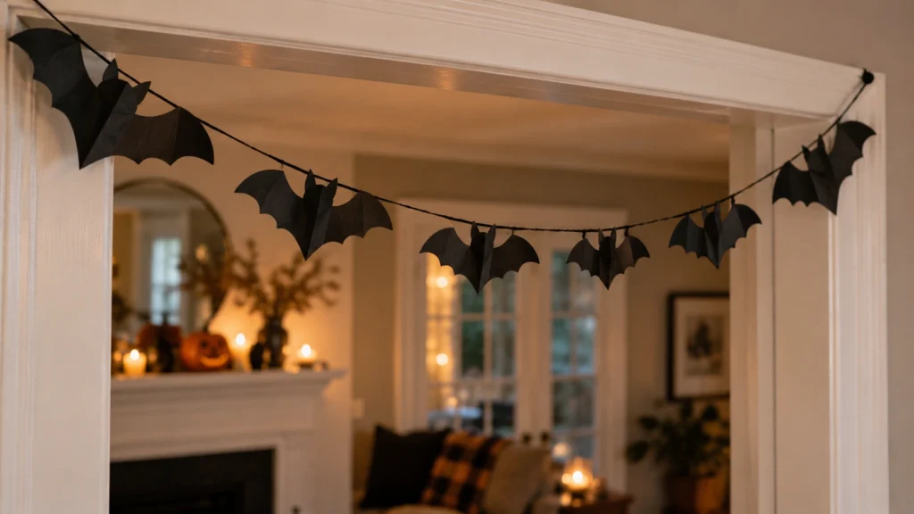 13. Paper Bat Garland