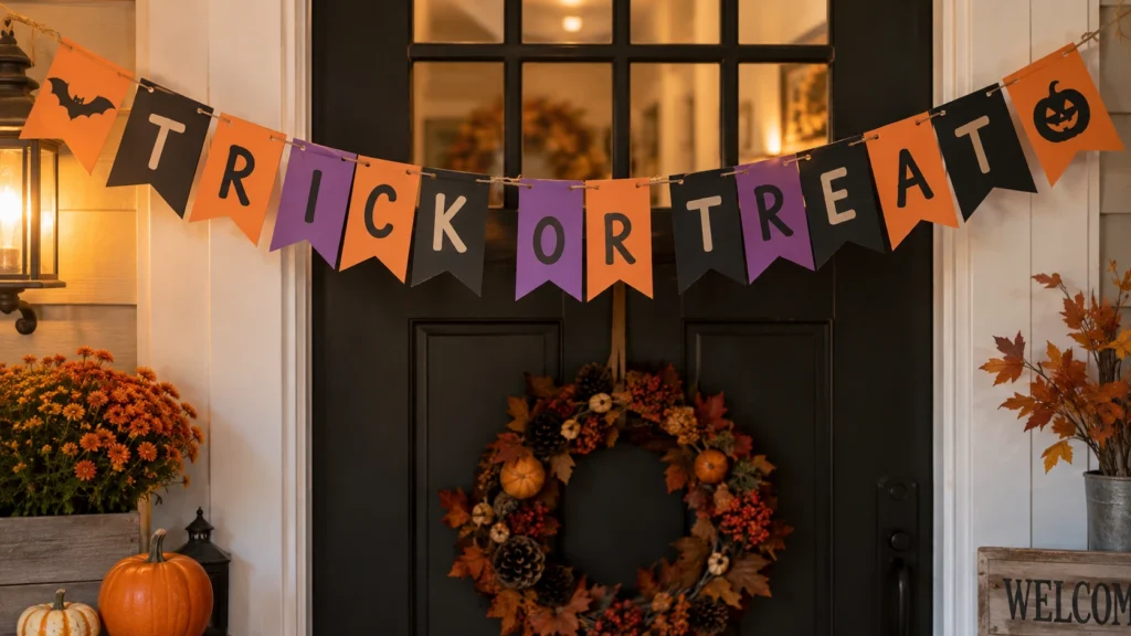 21. Trick Or Treat Paper Banner