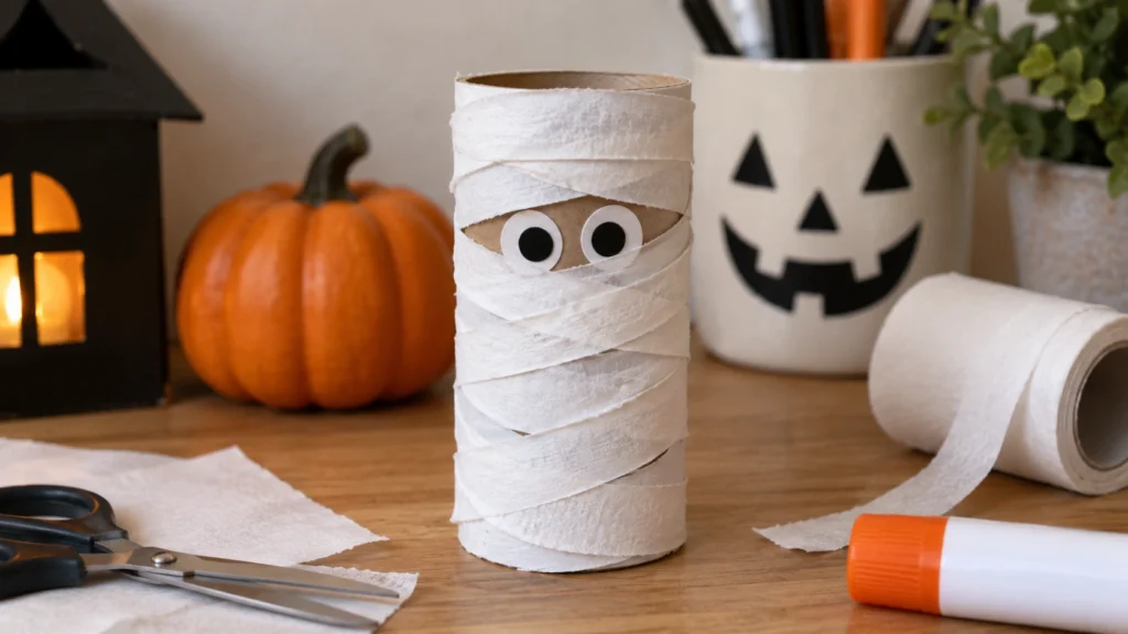 28. Toilet Roll Mummy Craft