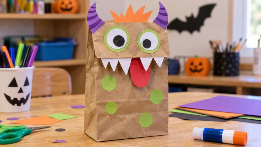 25. Paper Bag Monster Puppet