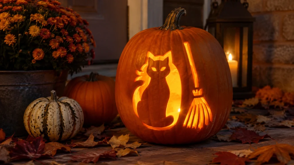 20. Cat With Broomstick