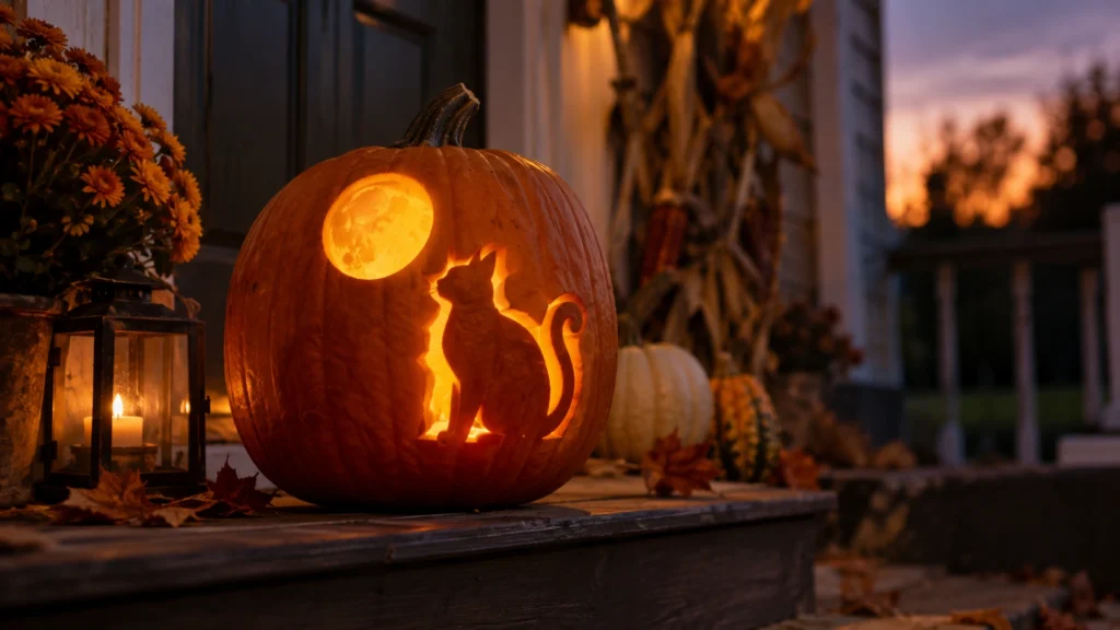 10. Cat Under Full Moon