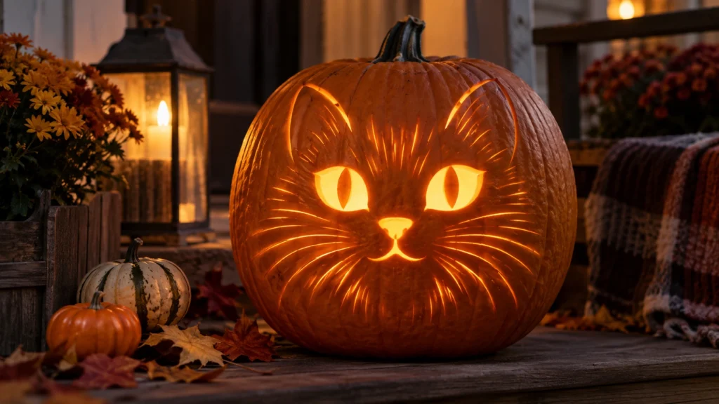 29. Cat Face With Whisker Texture