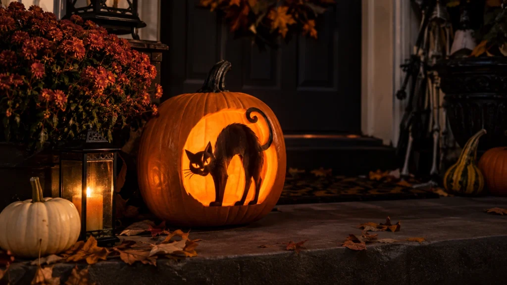 7. Classic Halloween Black Cat