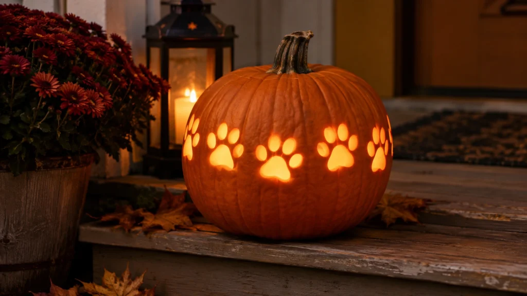 6. Cat Paw Print Border