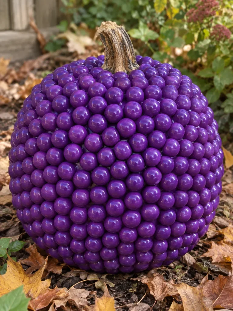 2. Single Color Gumball Pumpkin Decorating Ideas