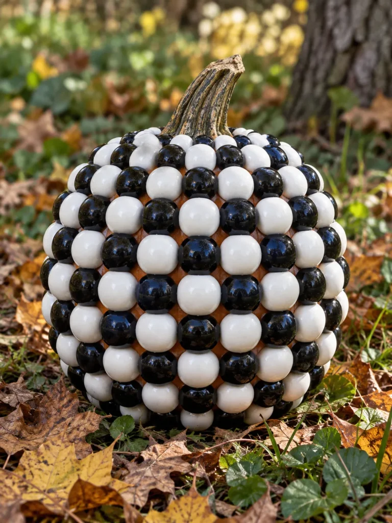 15. Checkerboard Gumball Pumpkin